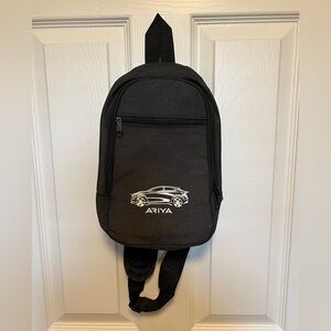 Charcoal gray sling bag